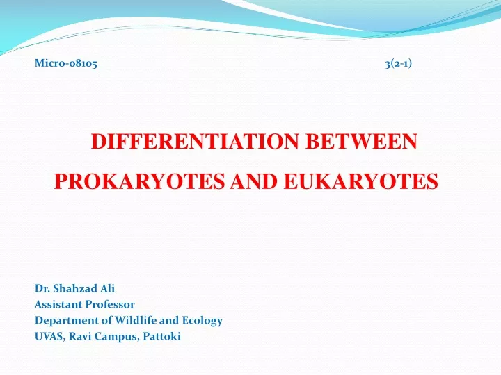 micro 08105 3 2 1 differentiation between