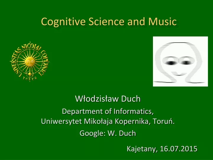 cognitive science and music
