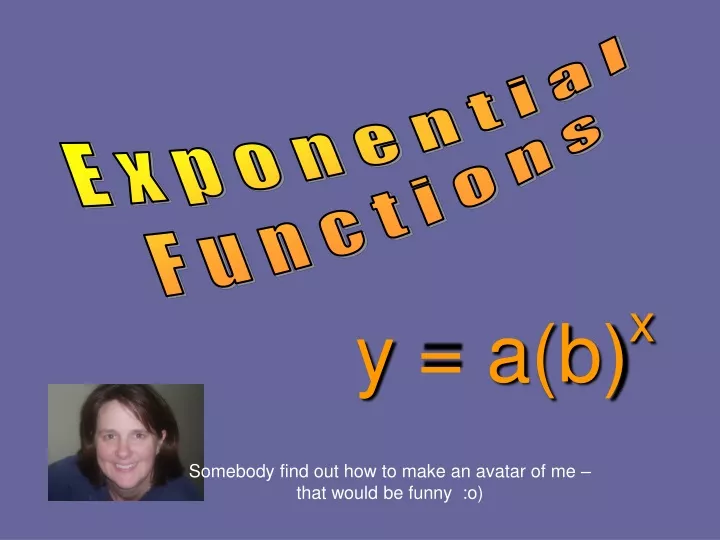 exponential functions