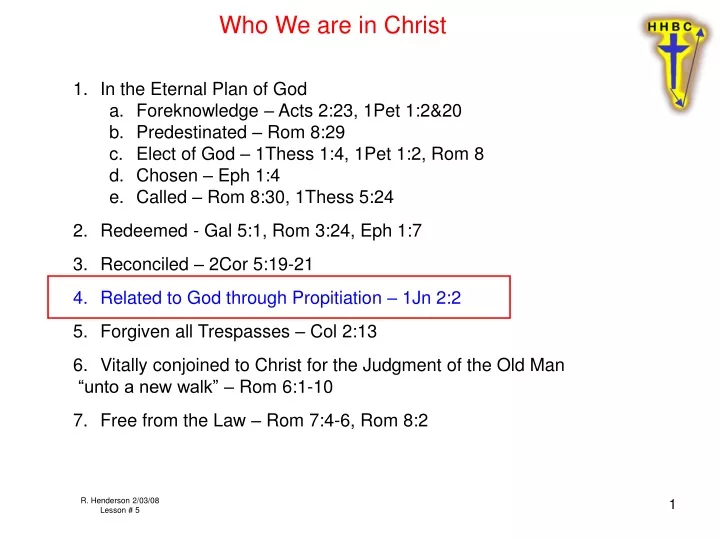who we are in christ