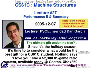 Lecturer PSOE, new dad Dan Garcia cs.berkeley/~ddgarcia