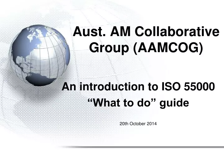 aust am collaborative group aamcog