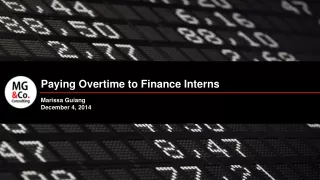 Paying Overtime to Finance Interns