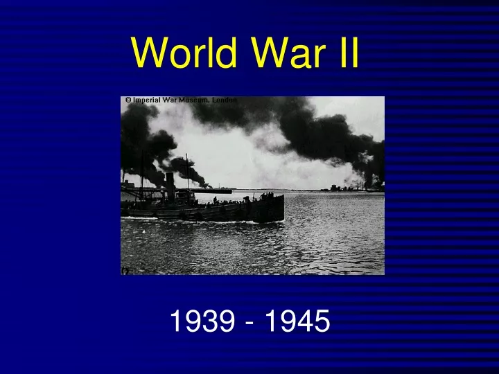 world war ii