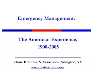 Emergency Management: