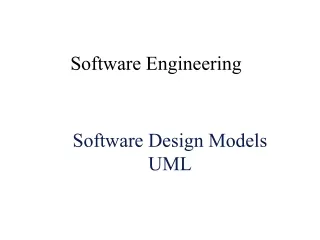 Software Design Models UML