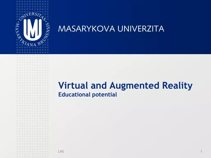 virtual and augmented reality educational potential