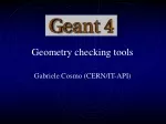 Advanced Geometry Checking Tools for Detector Validation in GEANT4 - slide 1
