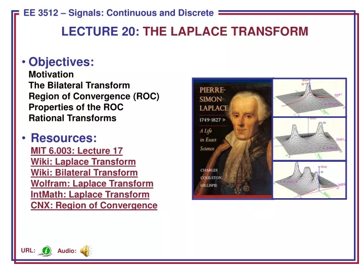 lecture 20 the laplace transform