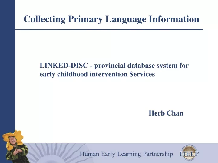collecting primary language information
