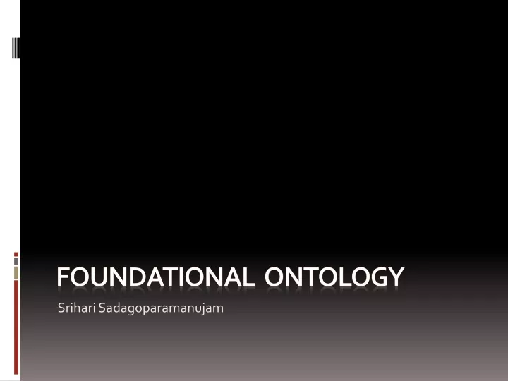 foundational ontology