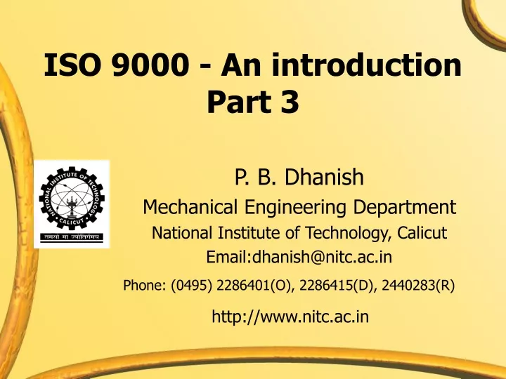 iso 9000 an introduction part 3