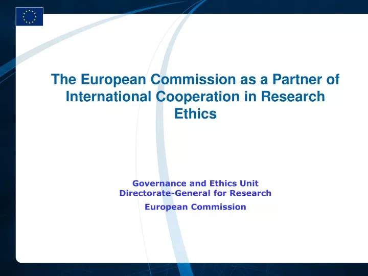 the european commission as a partner