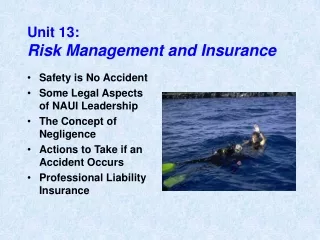 Unit 13: Risk Management and Insurance