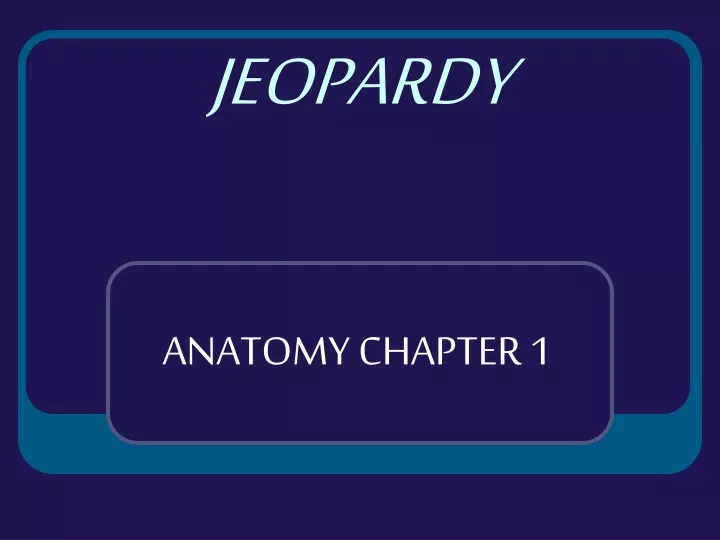 jeopardy