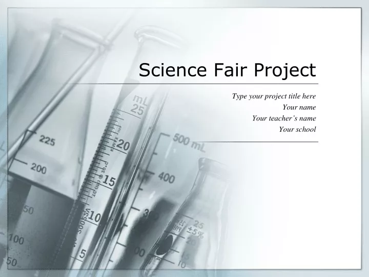 science fair project