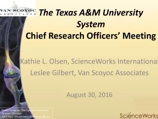 The Texas A&amp;M University System Chief Research Officers’ Meeting