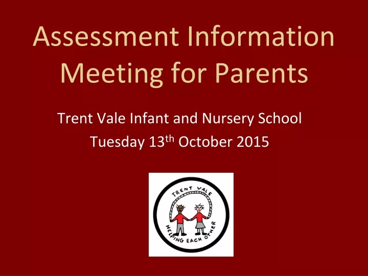 assessment information meeting for parents