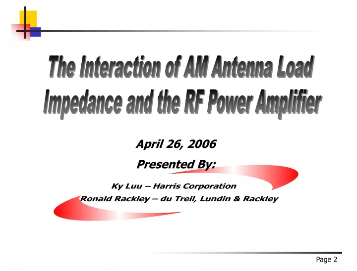 the interaction of am antenna load