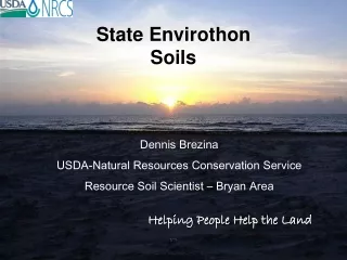 State Envirothon Soils