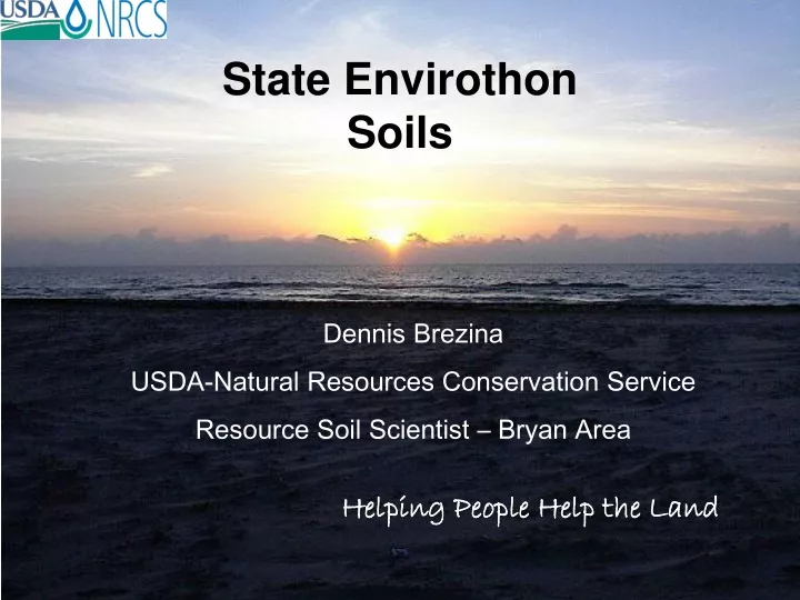 state envirothon soils