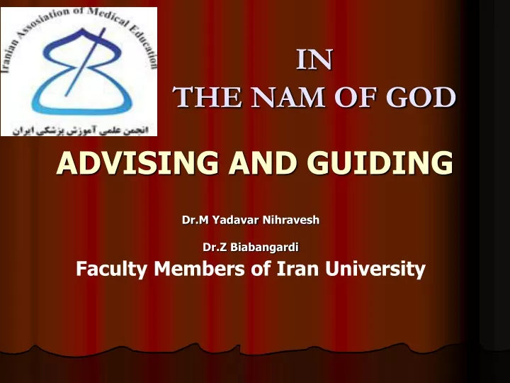 advising and guiding