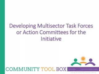 Developing Multisector Task Forces or Action Committees for the Initiative