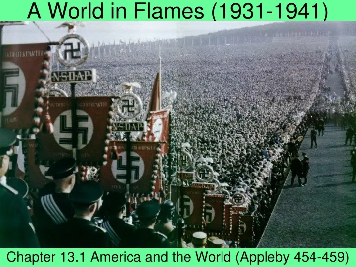 a world in flames 1931 1941