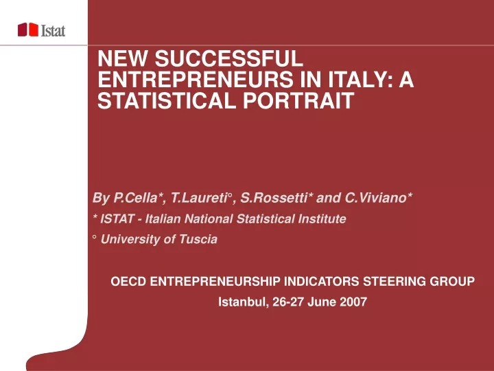 new successful entrepreneurs in italy