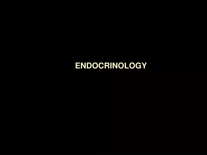 endocrinology