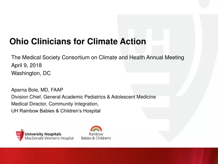 ohio clinicians for climate action