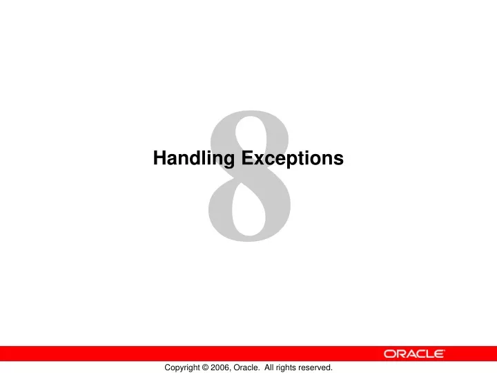 handling exceptions