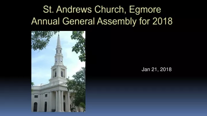 st andrews church egmore annual general assembly