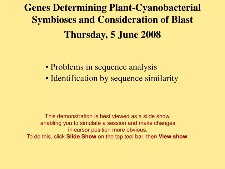 genes determining plant cyanobacterial symbioses