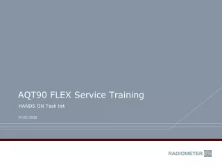 AQT90 FLEX Service Training