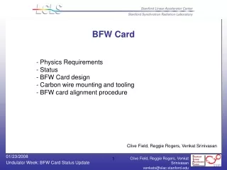 BFW Card