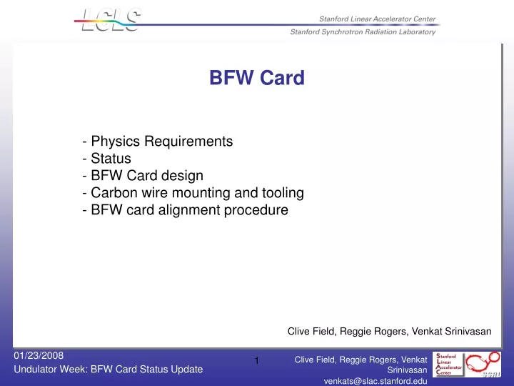 bfw card