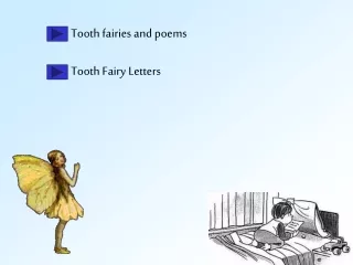Tooth fairies and poems Tooth Fairy Letters