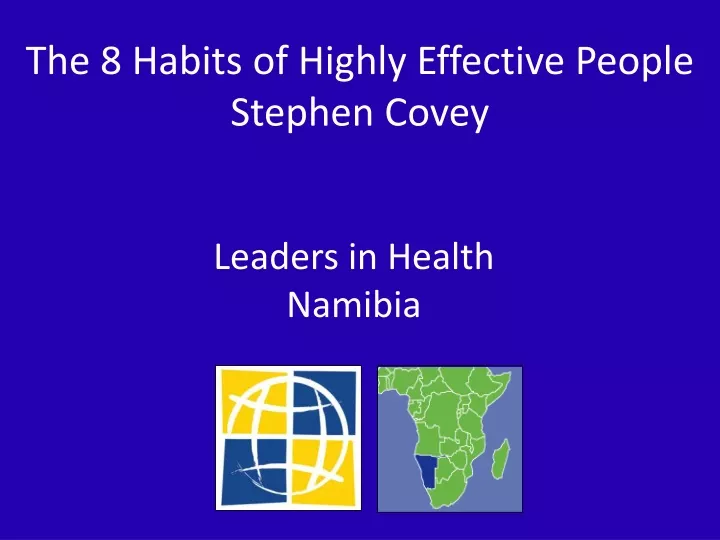 the 8 habits of highly effective people stephen covey
