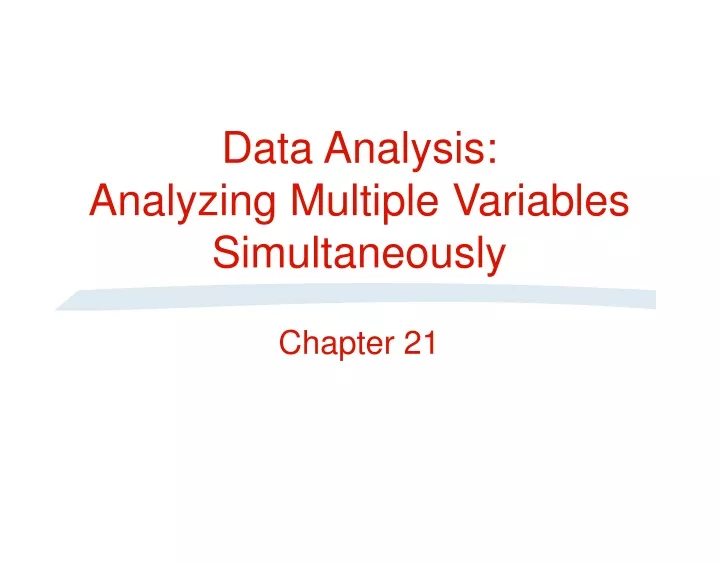 data analysis analyzing multiple variables simultaneously