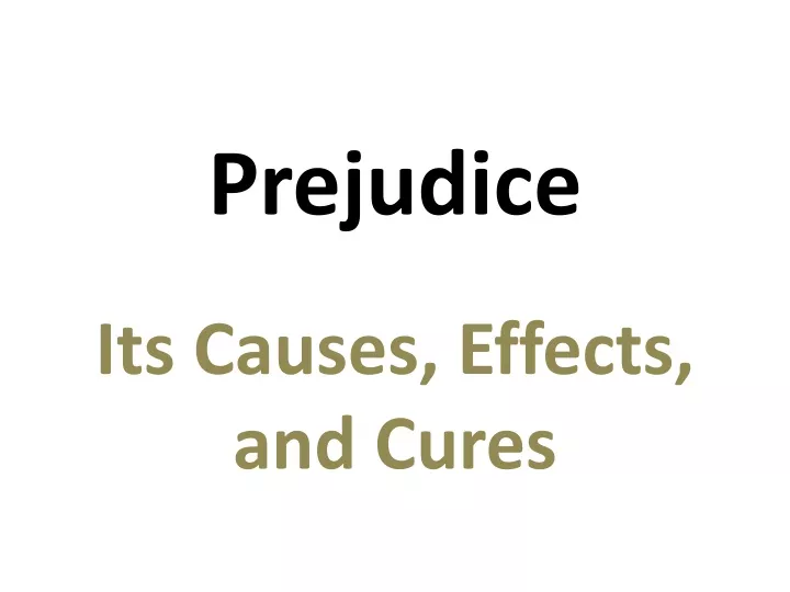 prejudice