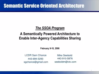 Semantic Service Oriented Architecture