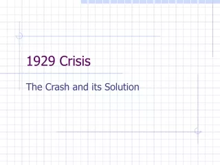1929 Crisis
