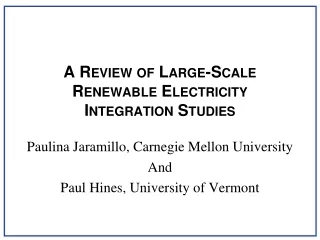 A Review of Large-Scale Renewable Electricity Integration Studies