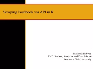 Scraping Facebook  via API in R