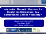 Information Theoretic Clustering Measures Correction: Study on Chance Correction Need - slide 1