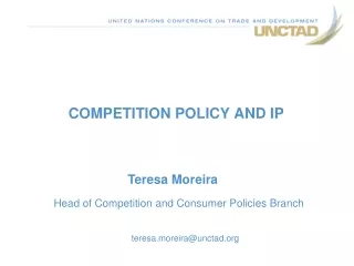 COMPETITION POLICY AND IP