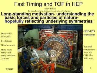 Fast Timing and TOF in HEP