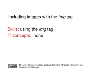 Including images with the  img  tag