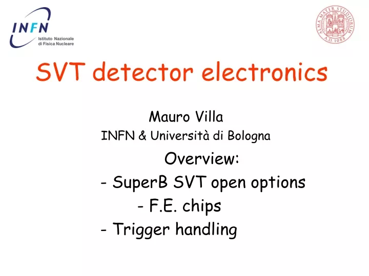 svt detector electronics